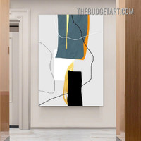 Bold Stains Abstract Modern Painting Picture Canvas Art Print for Room Wall Ornament