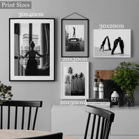 Black Mortal Shadow Trees Abstract Figure Scandinavian 4 Multi Panel Artwork Set Picture Canvas Print for Wall Hanging Garnish