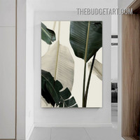 Banana Foliage Nordic Botanical Painting Picture Canvas Art Print for Room Wall Adornment