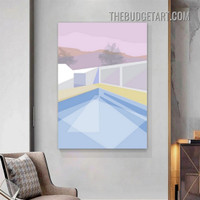 Swimming Pull Architecture Modern Painting Picture Canvas Art Print for Room Wall Equipment