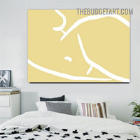 Winding Lines Abstract Modern Painting Picture Canvas Wall Art Print for Room Embellishment