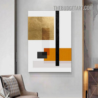 Geometric Pattern Abstract Modern Painting Picture Canvas Art Print for Room Wall Trimming