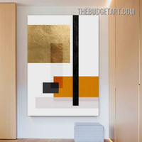 Geometric Pattern Abstract Modern Painting Picture Canvas Wall Art Print for Room Garnish