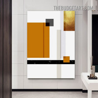 Geometric Deign Abstract Modern Painting Picture Canvas Art Print for Room Wall Molding