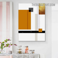 Geometric Deign Abstract Modern Painting Picture Canvas Wall Art Print for Room Outfit