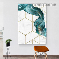 Marble Design Nordic Abstract Modern Painting Picture Canvas Wall Art Print for Room Getup