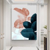Leaves Pattern Botanical Modern Painting Picture Canvas Wall Art Print for Room Drape