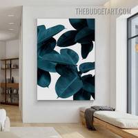 Rubber Fig Plant Botanical Modern Painting Picture Canvas Art Print for Room Wall Molding