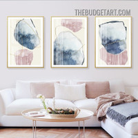 Tarnishes Modern Painting Picture 3 Piece Abstract Canvas Wall Art Prints for Room Assortment