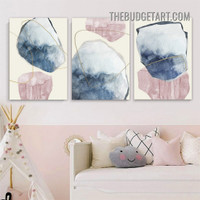 Tarnishes Abstract Modern Painting Picture 3 Piece Canvas Wall Art Prints for Room Disposition