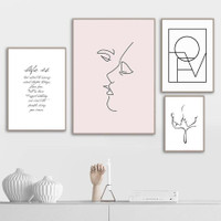 Life Is Too Short Quotes Photograph Scandinavian Minimalist 4 Piece Set Canvas Print for Room Wall Art Moulding