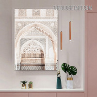 Saadiens Tombs Architecture Scandinavian Painting Picture Canvas Art Print for Room Wall Tracery