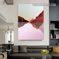 Mountain Abstract Modern Painting Canvas Art Print for Room Getup