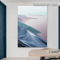 Colorific Mountains Abstract Landscape Modern Painting Picture Canvas Art Print for Room Wall Molding