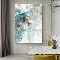 Splodges Marble Pattern Abstract Modern Painting Canvas Art Print for Room Wall Garniture