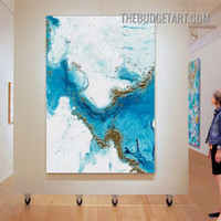 Stains Marble Pattern Nordic Abstract Modern Painting Picture Canvas Wall Art Print for Room Disposition