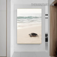 Turtle Animal Modern Painting Picture Canvas Art Print For Room Wall Decoration