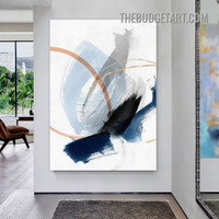 Stigmas Ink Abstract Modern Painting Picture Canvas Wall Art Print for Room Illumination