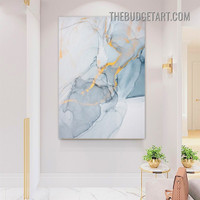 Meandering Speckles Marble Abstract Modern Painting Picture Canvas Wall Art Print for Room Illumination