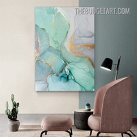 Splodges Marble Design Abstract Modern Painting Picture Canvas Art Print for Room Wall Finery