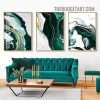 Marble Design Abstract Modern Painting Picture 3 Piece Canvas Wall Art Prints for Room Getup