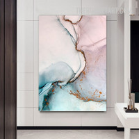 Colorific Marble Pattern Abstract Modern Painting Picture Canvas Art Print for Room Wall Tracery