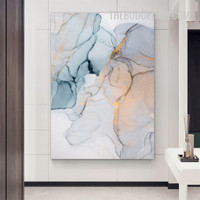 Marble Design Pattern Abstract Modern Painting Picture Canvas Wall Art Print for Room Drape
