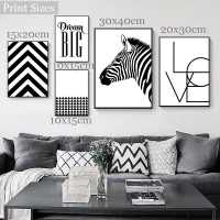 Dream Big Trigon Triangles Typography Modern Set Picture 5 Multi Panel Geometric Canvas Print Artwork Set for Wall Hanging Garniture