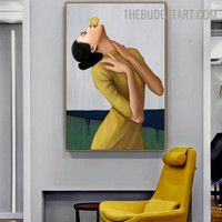 Wench bubble Abstract  Contemporary Figure Modern Painting Image Canvas Print for Room Wall Garnish