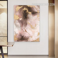 Multicolor Smears Abstract Modern Painting Picture Canvas Art Print for Room Wall Drape