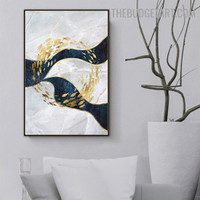 Aureate Fish Abstract Animal Modern Artwork Photo Canvas Print for Room Wall Garnish