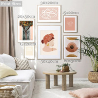There Is Sunshine Abstract Typography 6 Multi Panel Scandinavian Painting Set Photograph Canvas Print for Room Wall Drape