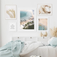 This Life Is Pretty Amazing Modern Typography 5 Multi Piece Wall Art Set Abstract Photograph Canvas Print for Room Getup