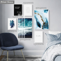 You Want To Be Tomorrow Spots Scandinavian 6 Multi Panel Painting Set Abstract Typography Photograph Canvas Print for Home Wall Illumination