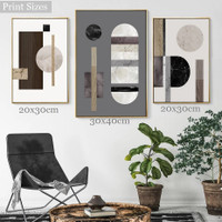 Tarnish Verses Marble Sketches Geometric Photograph Abstract Modern 3 Piece Set Canvas Print for Room Wall Art Embellishment