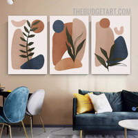 Spheres Geometric Scandinavian Painting Picture 3 Piece Abstract Canvas Wall Art Prints for Room Garniture