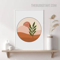 Desert Sunset Nordic Abstract Landscape Scandinavian Painting Picture Canvas Wall Art Print for Room Assortment