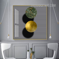 Marble Bolls Abstract Geometric Modern Painting Picture Canvas Art Print for Room Wall Flourish