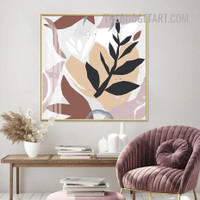 Leaves Design Abstract Scandinavian Painting Picture Canvas Art Print for Room Wall Decoration