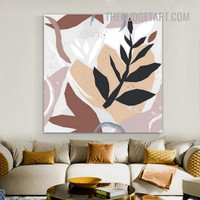 Leaves Design Abstract Scandinavian Painting Picture Canvas Art Print for Room Wall Décor