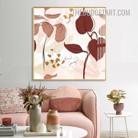 Leaves Pattern Abstract Scandinavian Painting Picture Canvas Art Print for Room Wall Décor