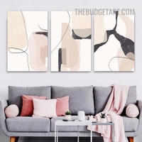 Stigmas Abstract Scandinavian Painting Picture 3 Piece Canvas Wall Art Prints for Room Décor