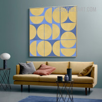 Circles Abstract Geometric Modern Painting Picture Canvas Art Print for Room Wall Finery