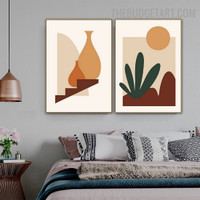 Phoebus Abstract Scandinavian Modern Painting Image Canvas Print For Room Wall Getup