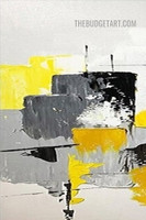 Colorful Strokes Abstract Acrylic Texture Painting Handmade Stretched Framed Modern Artwork for DIY Room Decor