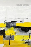 Colorful Strokes Abstract Texture Knife Painting Handmade Stretched Framed Contemporary Painting for Home Décor