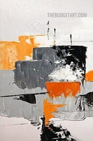 Dappled Brushstrokes Abstract Texture Knife Painting Handmade Stretched Framed Contemporary Painting for Home Décor
