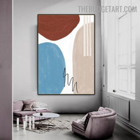 Whirls Abstract Scandinavian Modern Painting Picture Canvas Print for Room Wall Garnish