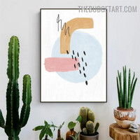 Lump Abstract Scandinavian Modern Painting Picture Canvas Print for Room Wall Equipment