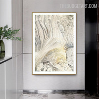 Cliffs Abstract Modern Painting Photo Canvas Print for Room Wall Moulding